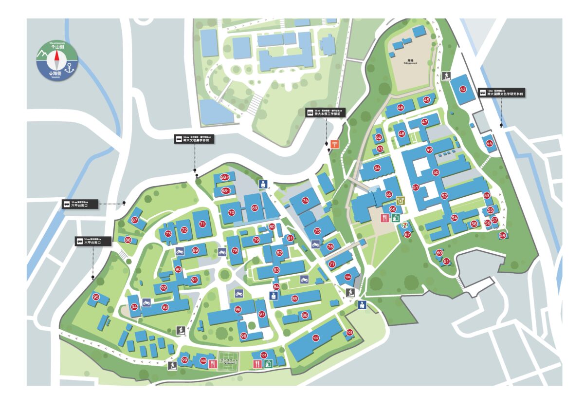 六甲台第2キャンパスマップ